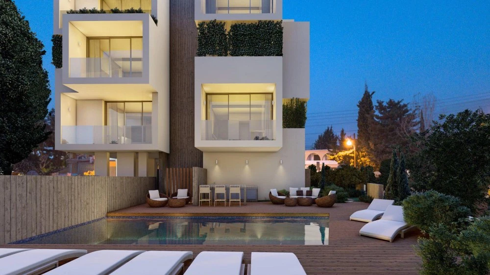 Новая резиденция в 750 метрах от пляжа, в самом центре Като Пафос, Кипр