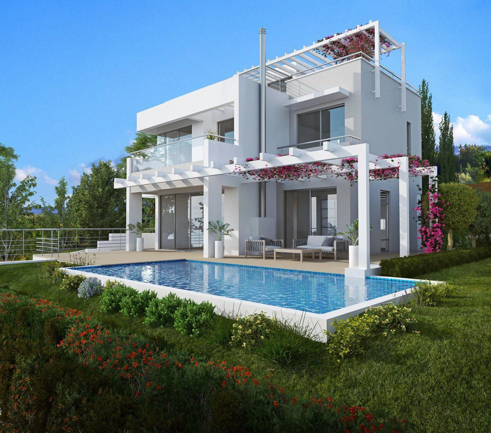 Охраняемый комплекс вилл премиум класса рядом с природным заповедником Акамас, Пафос, Кипр