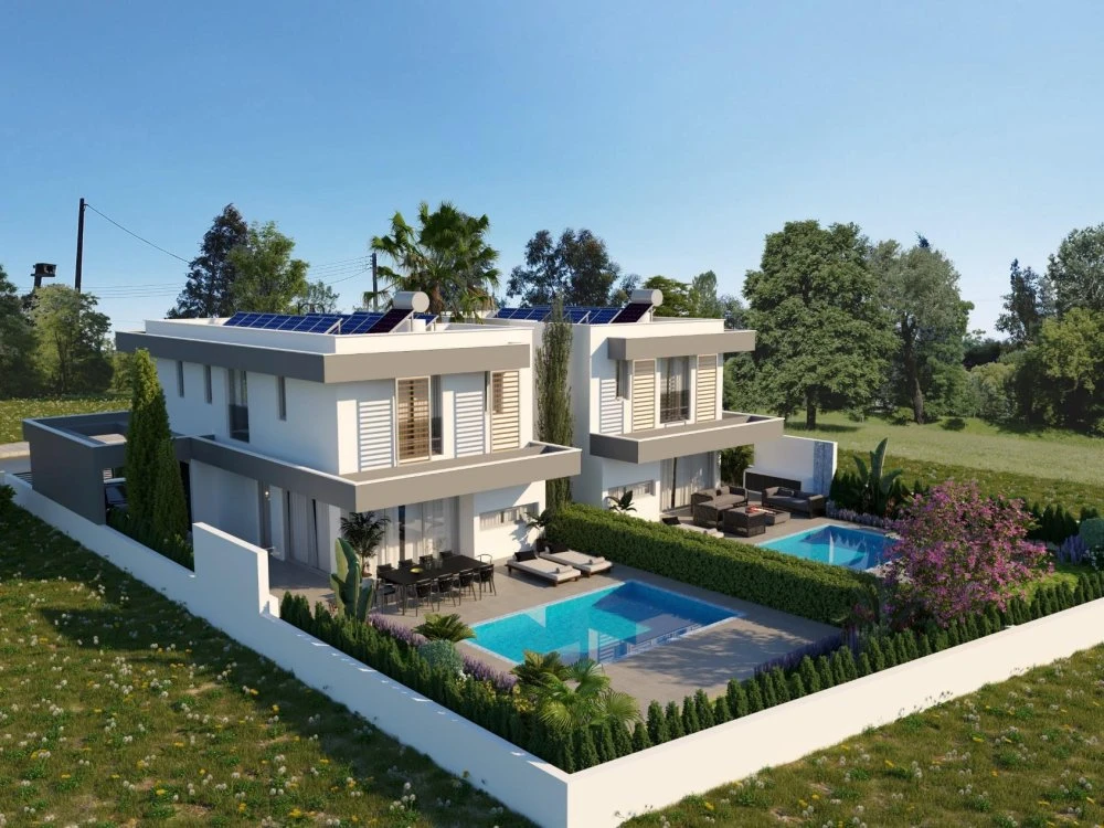 Новый комплекс вилл с садами недалеко от пляжа и туристической зоны, Пила, Кипр