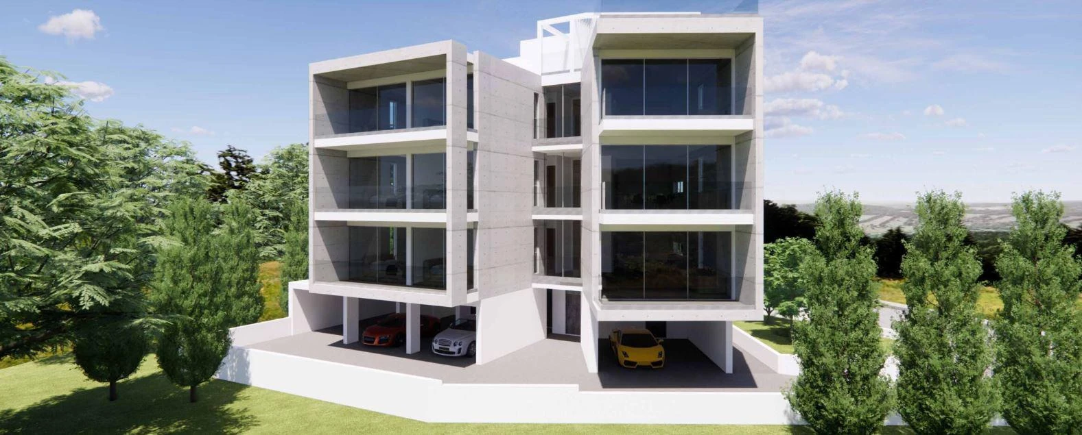 Современная резиденция рядом с морем, в центре Пафоса, Кипр