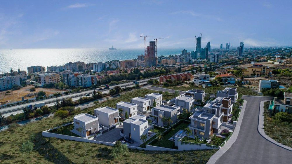 Современные высококачественные виллы с видом на море в Агиос Тихонасе, Лимассол, Кипр