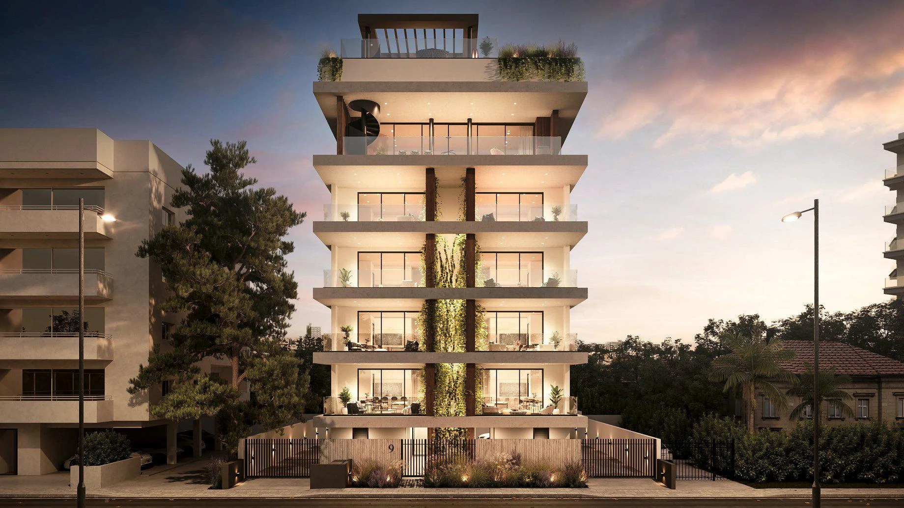 Новая закрытая резиденция недалеко от пляжа, в центре Лимассола, Кипр