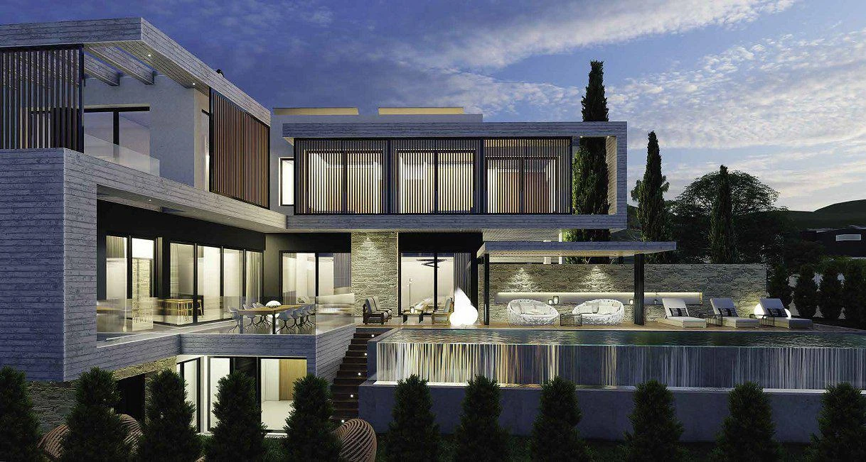 Вилла премиум класса с бассейном, садом и панорамным видом, Лимассол, Кипр