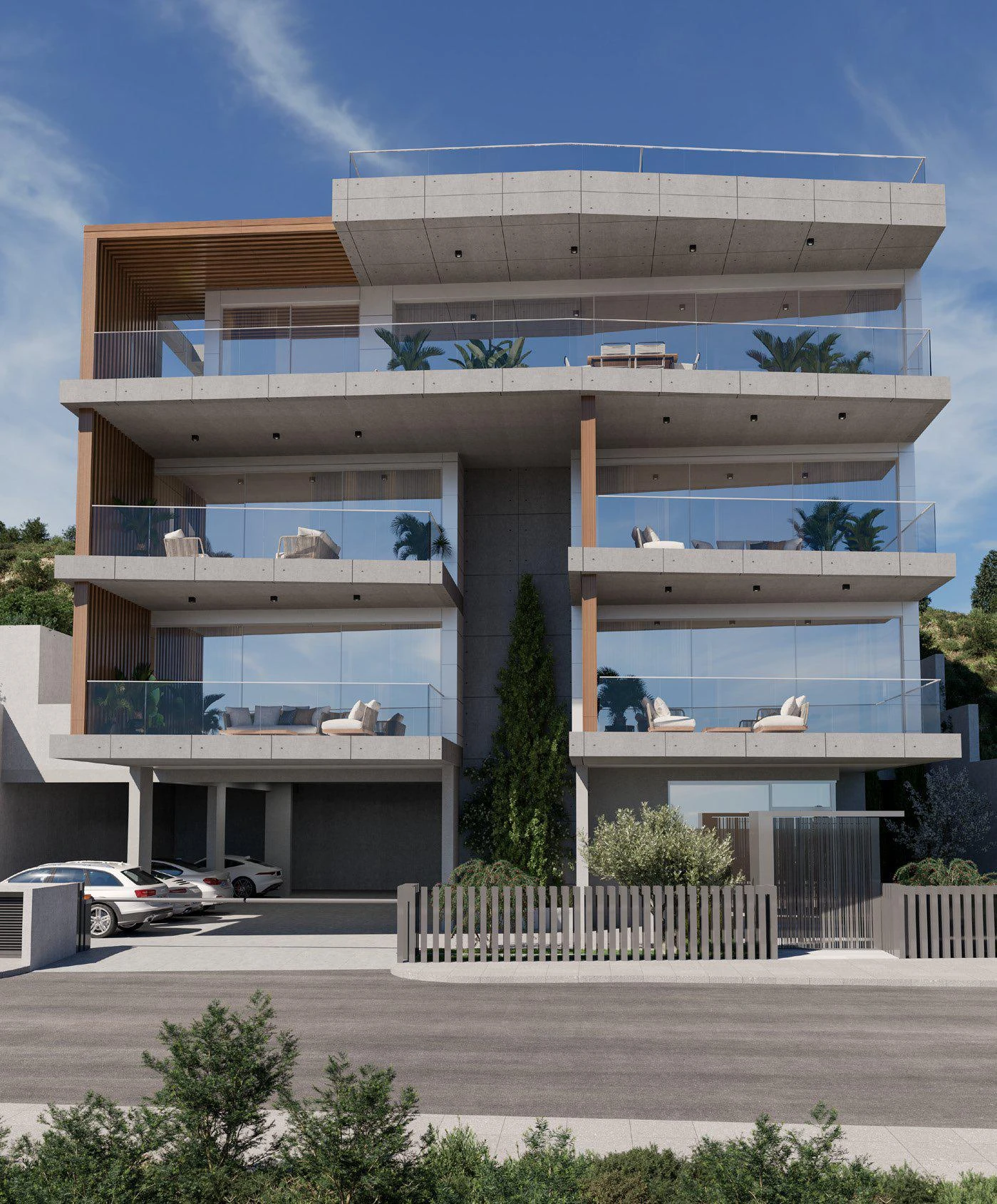 Новая резиденция с панорамным видом недалеко от моря, Лимасол, Кипр