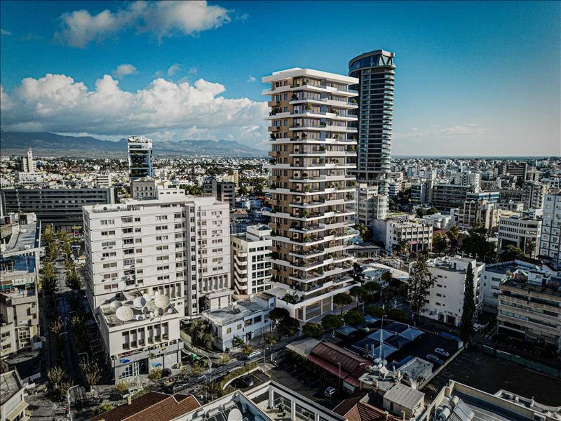 Новая высотная резиденция с подземной парковкой и тренажерным залом в центре Никосии, Кипр