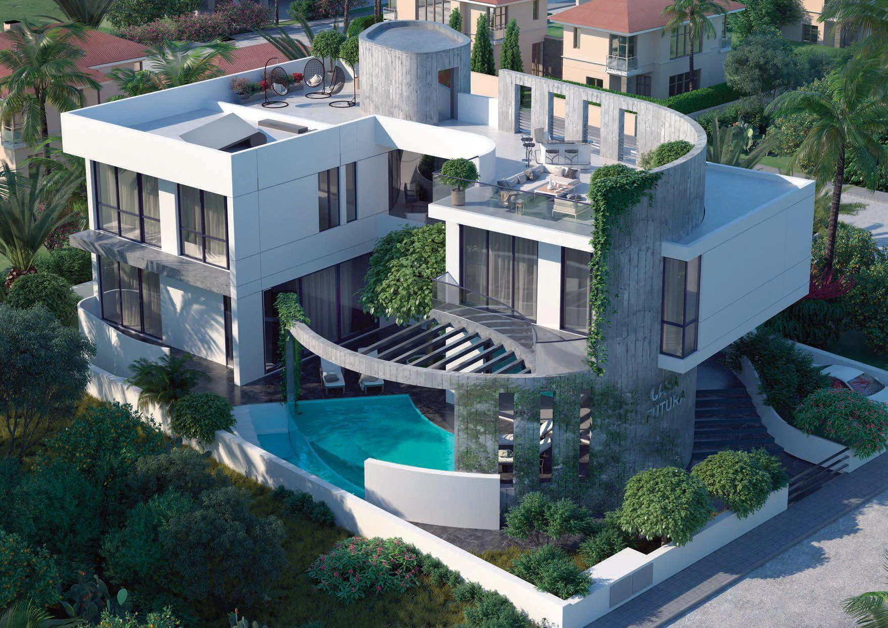 Новая вилла с бассейном в 250 метрах от моря, Гермасойя, Кипр