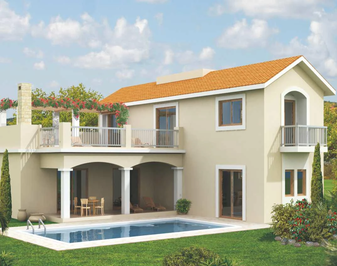 Стильный комплекс вилл с бассейнами рядом с гаванью и набережной, Лимассол, Кипр