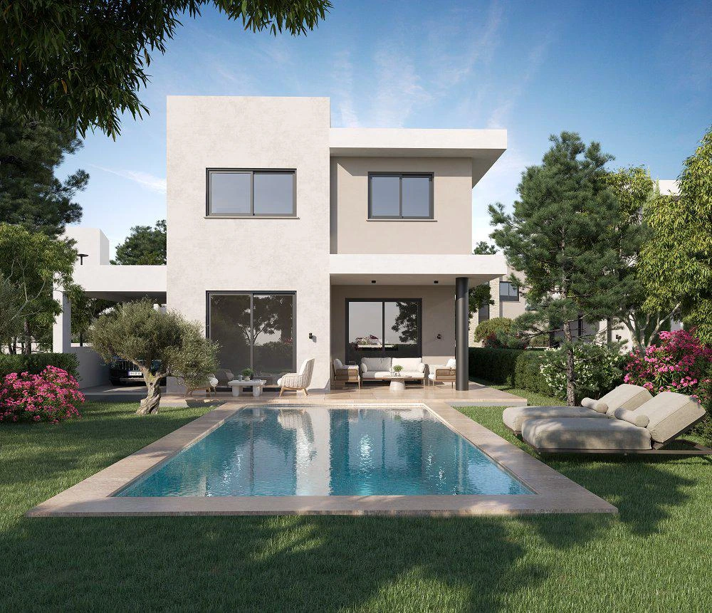 Закрытый комплекс вилл с бассейном рядом с пляжами, Агиос Тихонас, Кипр