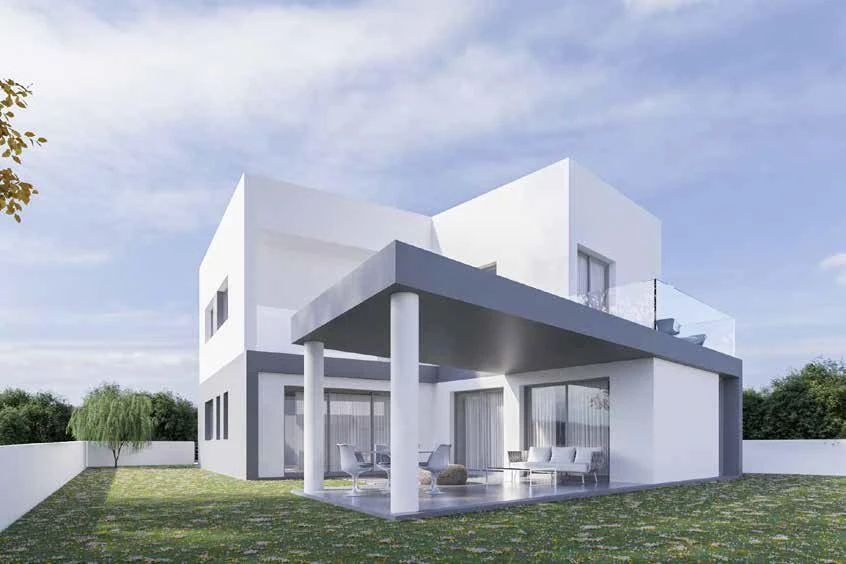 Двухэтажная вилла с садом и гаражом, Дали, Кипр