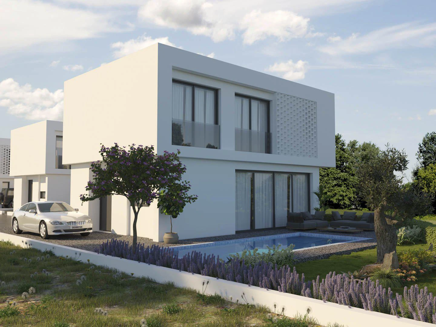 Комплекс вилл с бассейнами в 850 метрах от пляжа, Пернера, Кипр