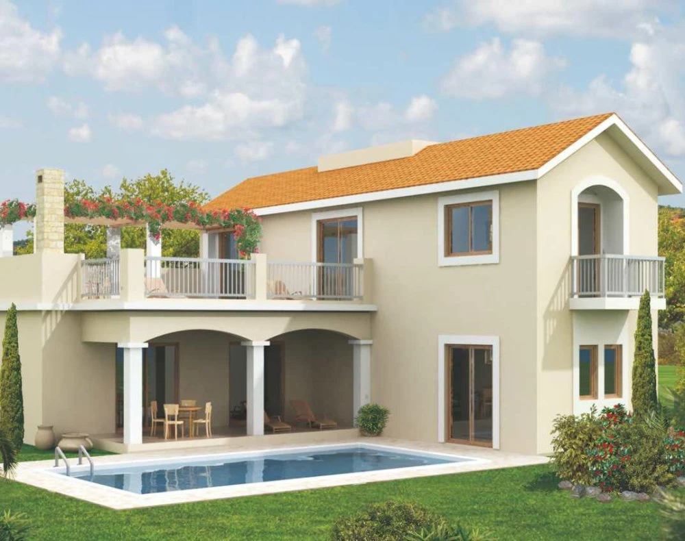 Стильный комплекс вилл с бассейнами рядом с гаванью и набережной, Лимассол, Кипр