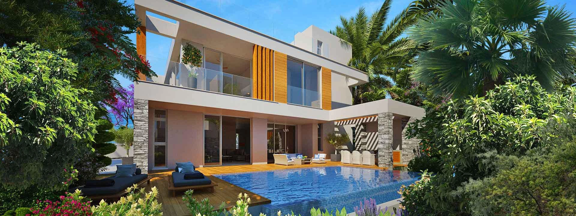 Новый комплекс вилл рядом с морем и туристической зоной Пафоса, Кипр