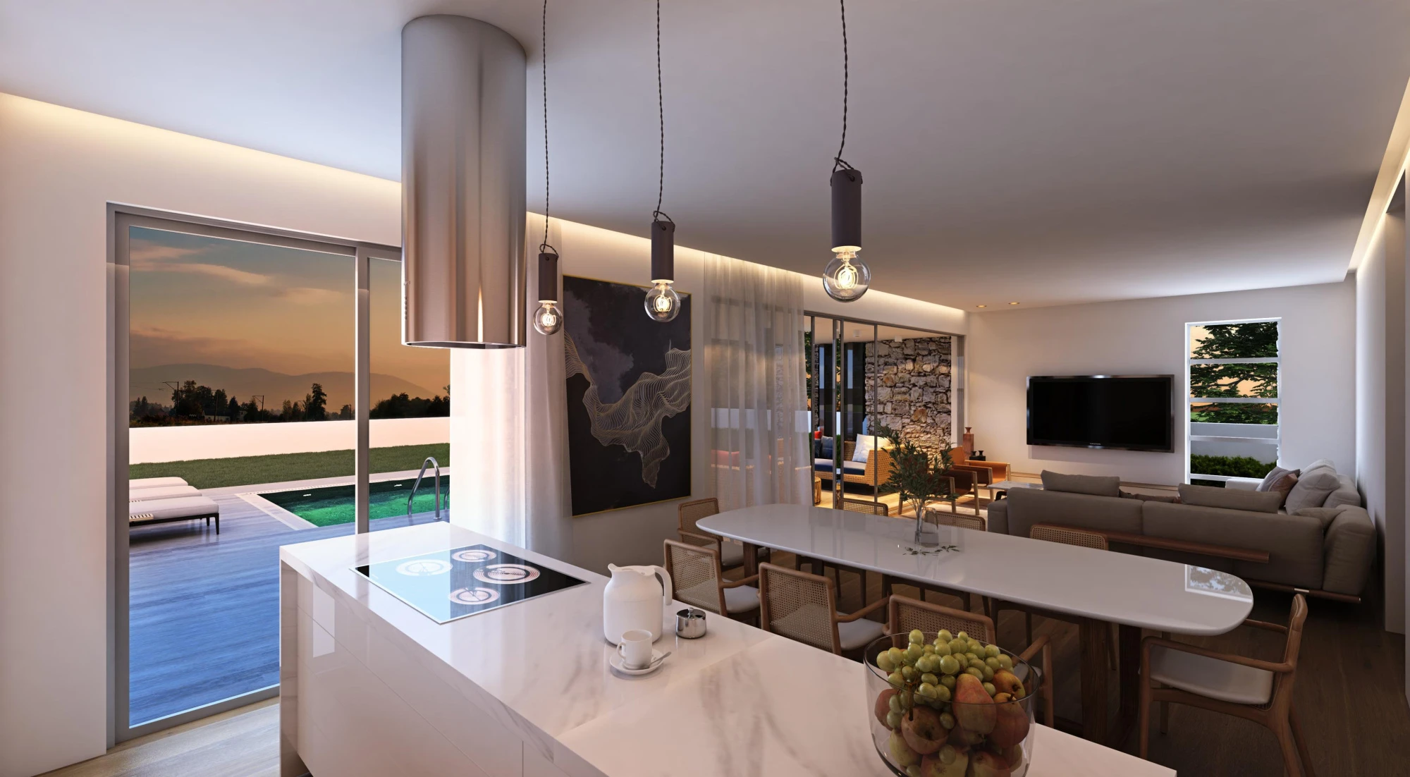 Комплекс вилл с бассейнами рядом с морем и аэропортом, Ларнака, Кипр