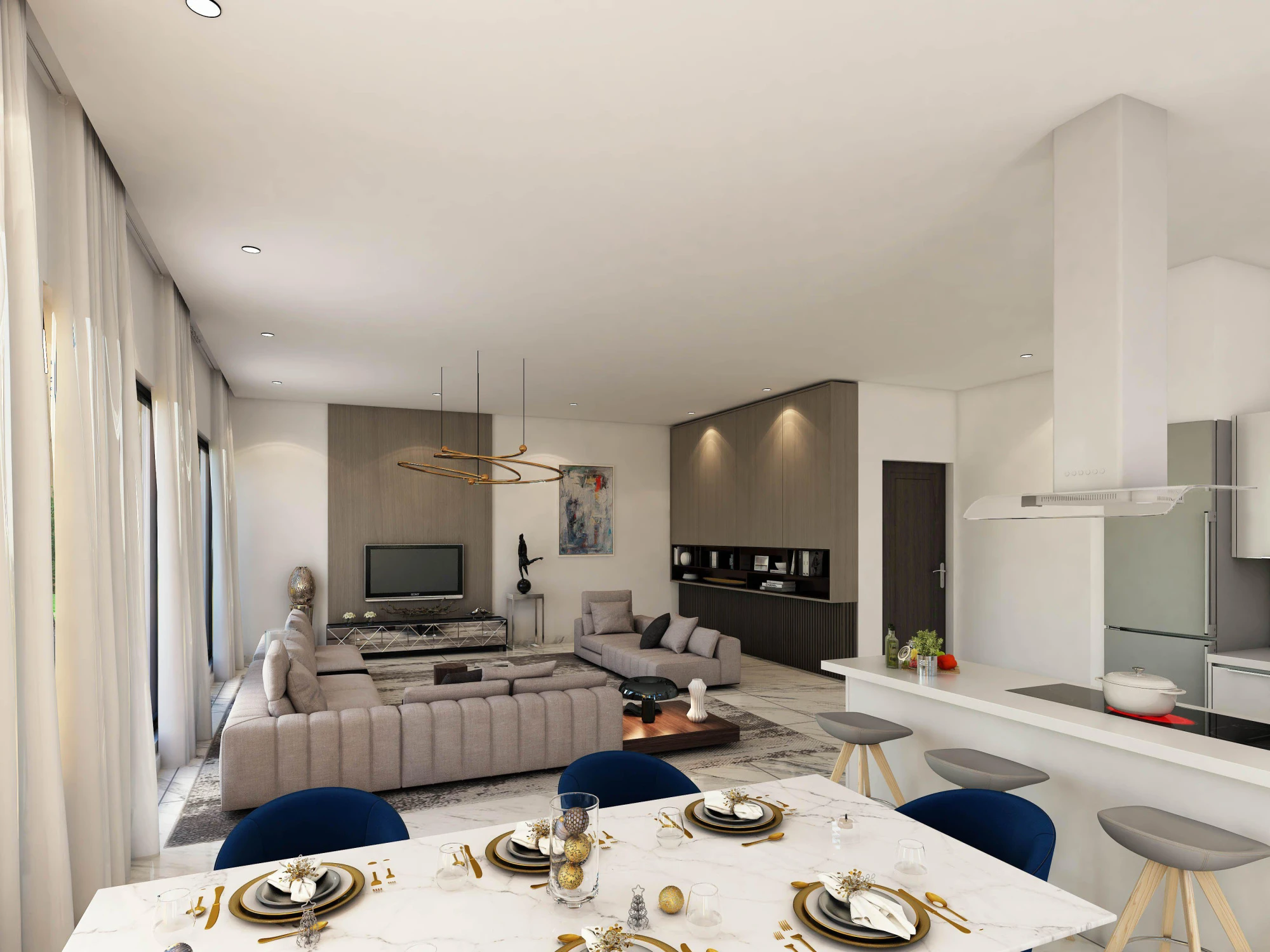 Двухуровневые апартаменты в 30 метрах от пляжа и рядом с центром Пафоса, Кипр