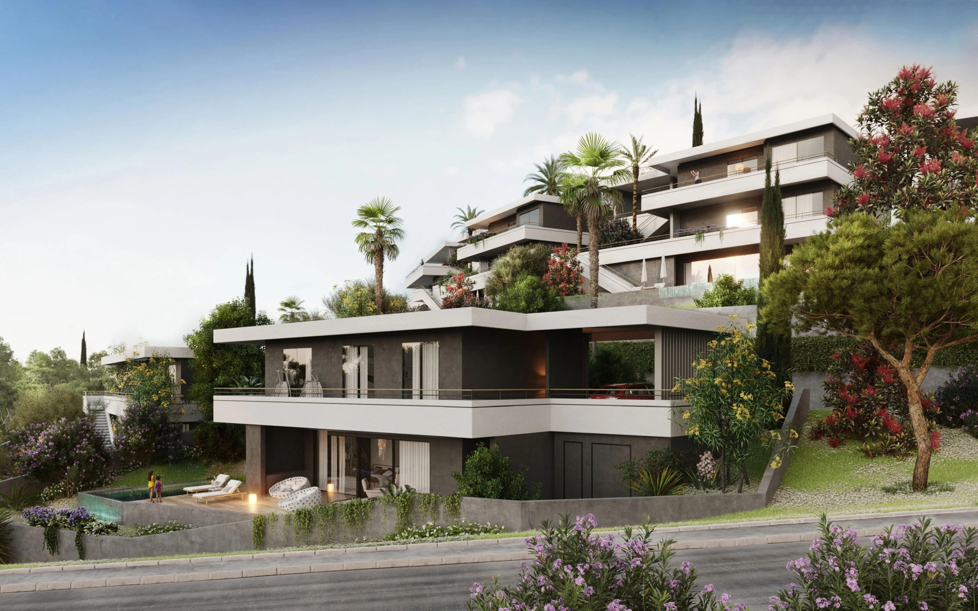 Просторные виллы с озеленёнными террасами и садами, с большими бассейнами, Агиос Тиханос, Лимасол, Кипр