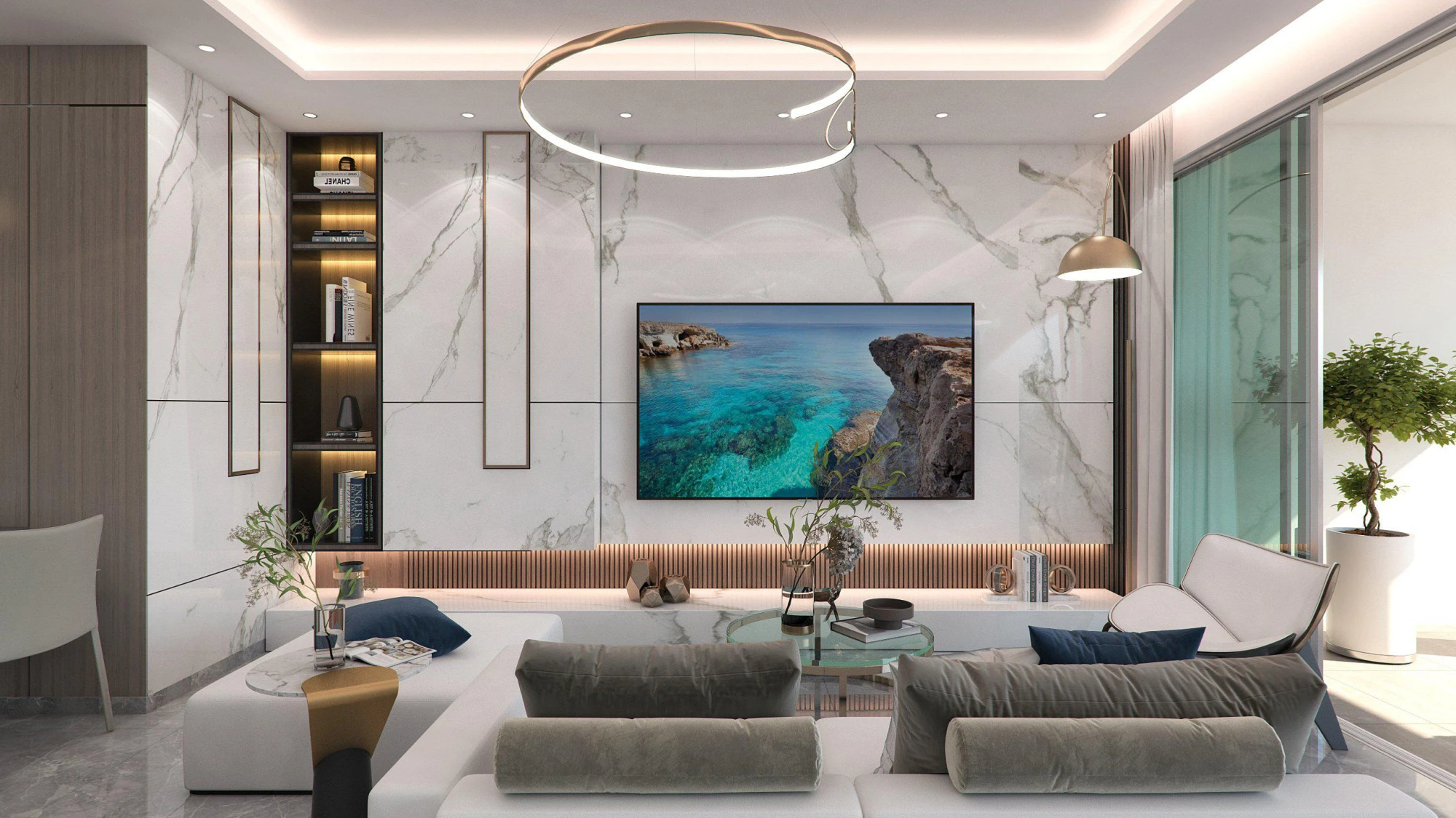 Новая резиденция с прямым выходом на пляж, Ларнака, Кипр