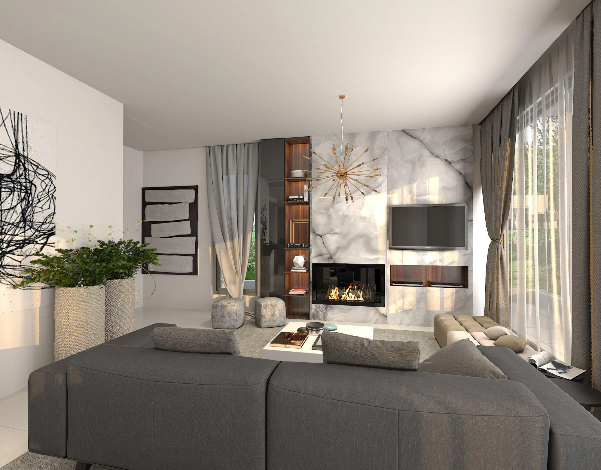 Комплекс двухэтажных вилл с бассейнами и садами рядом с пляжем, Героскипу, Пафос, Кипр