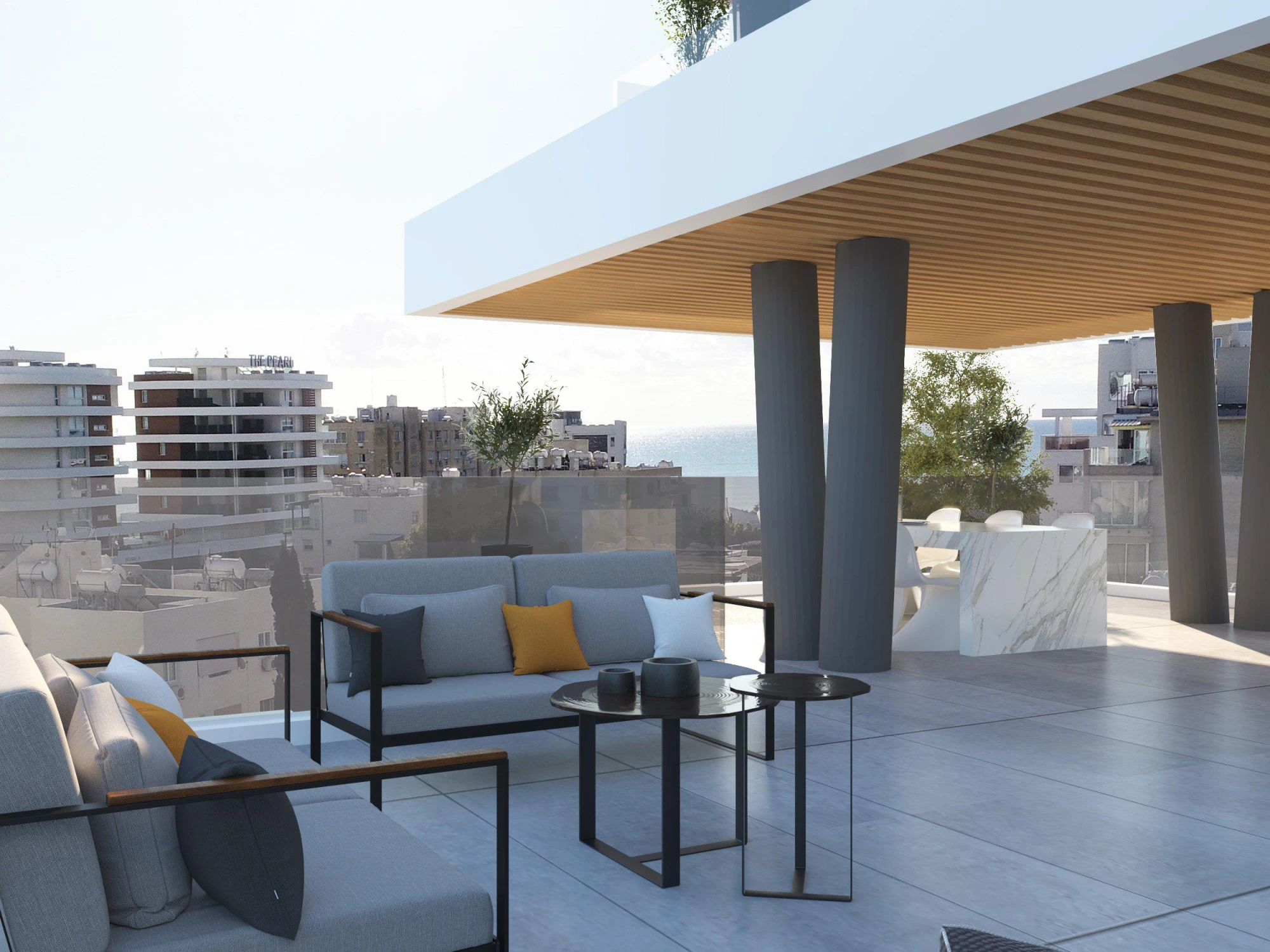 Новая резиденция с парковкой рядом с пляжем, Ларнака, Кипр