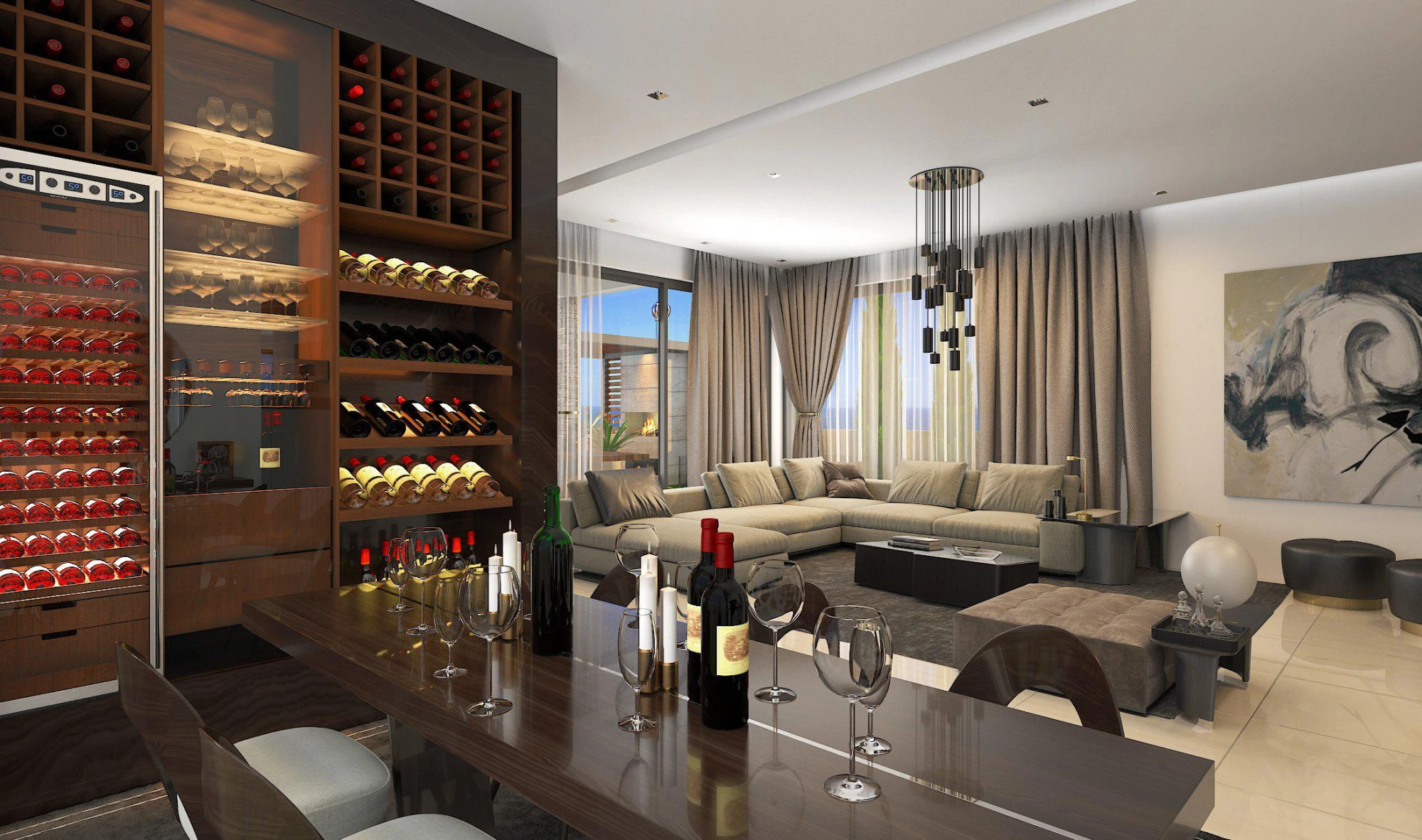 Элитные виллы на берегу моря с бассейнами и садами на крыше, Кисонерга, Кипр