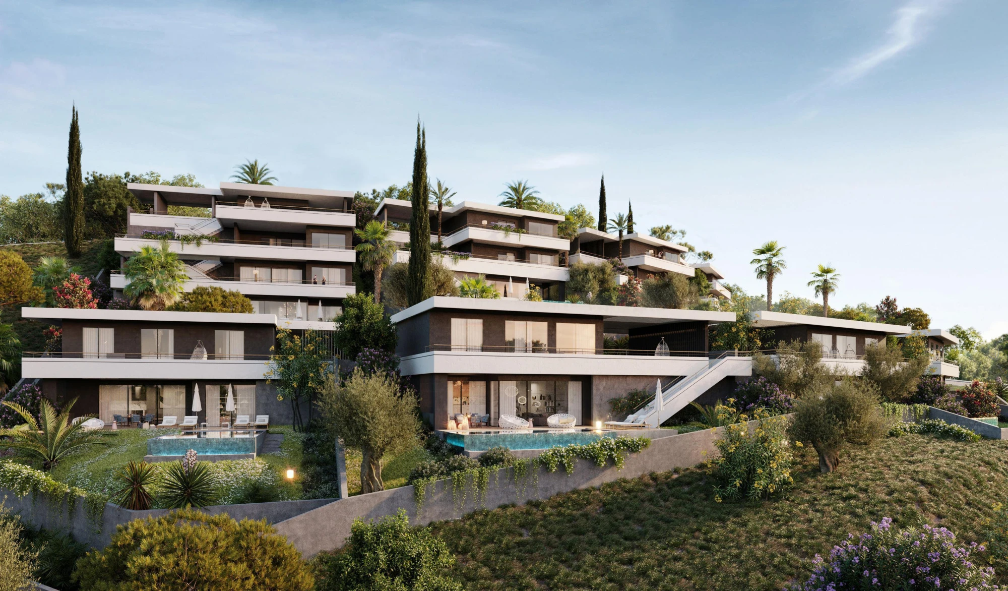 Просторные виллы с озеленёнными террасами и садами, с большими бассейнами, Агиос Тиханос, Лимасол, Кипр