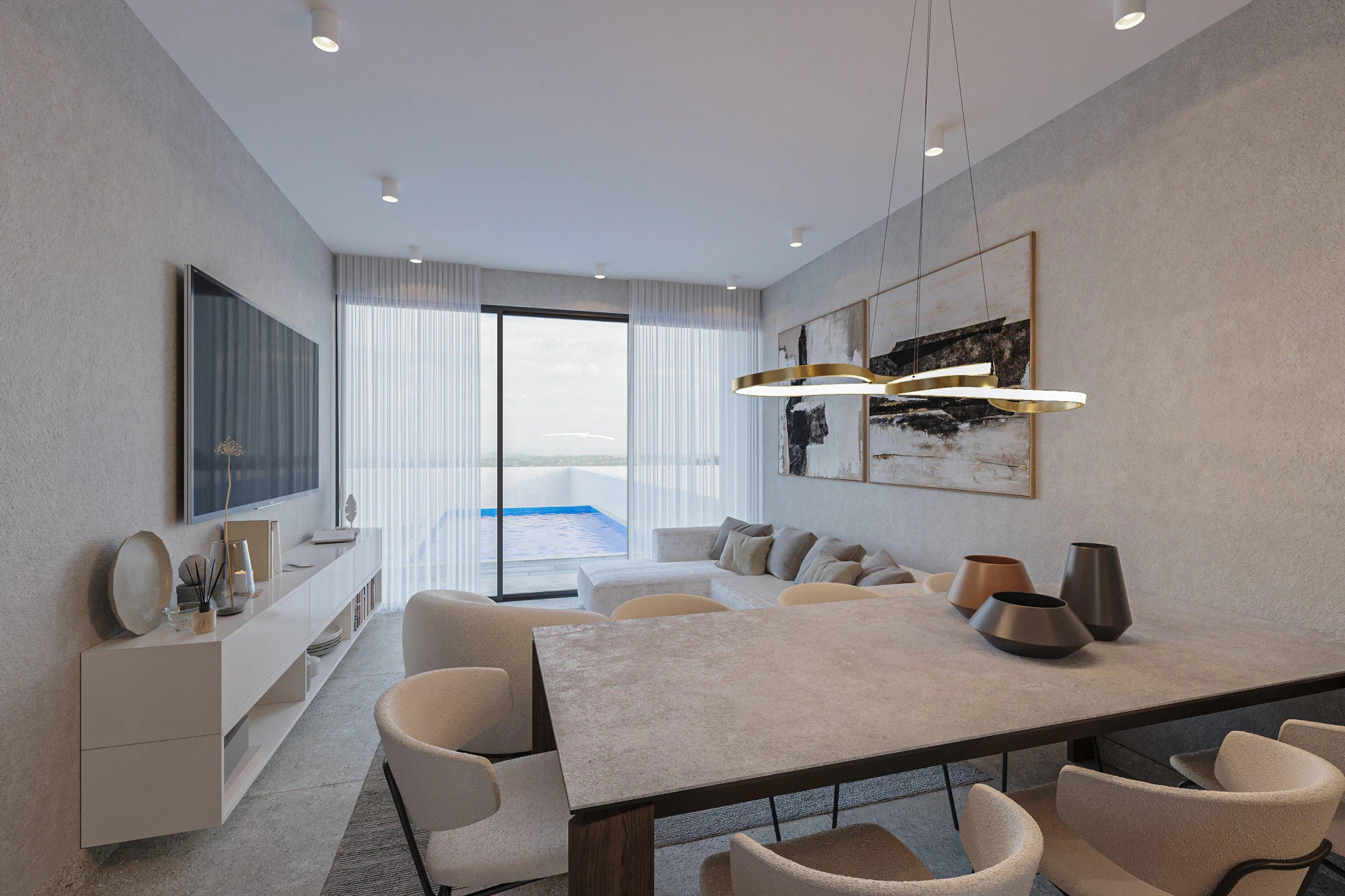 Новый комплекс вилл в 300 метрах от пляжа, Кисонерга, Кипр