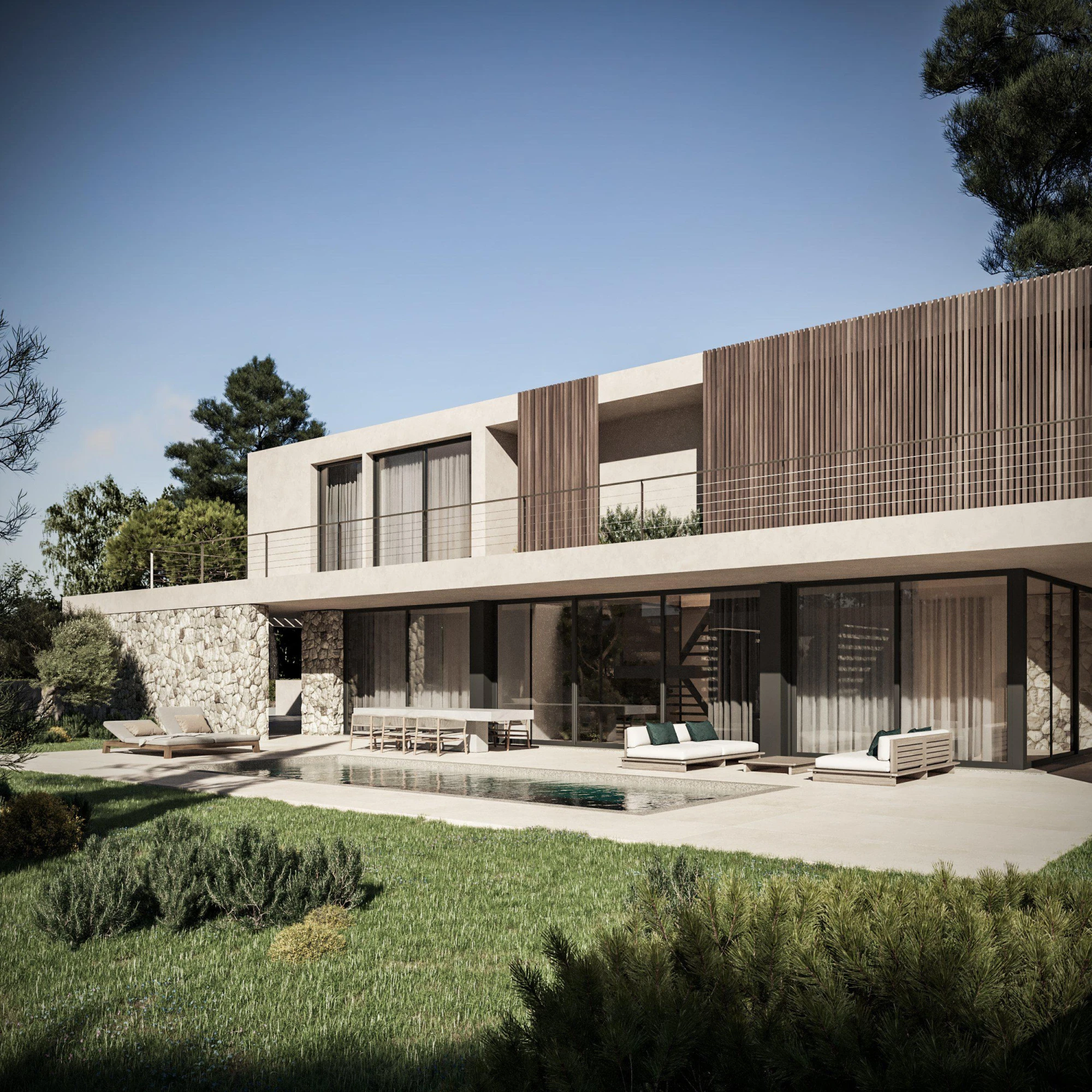 Новый комплекс элитных вилл с бассейнами и садами, Пейя, Кипр